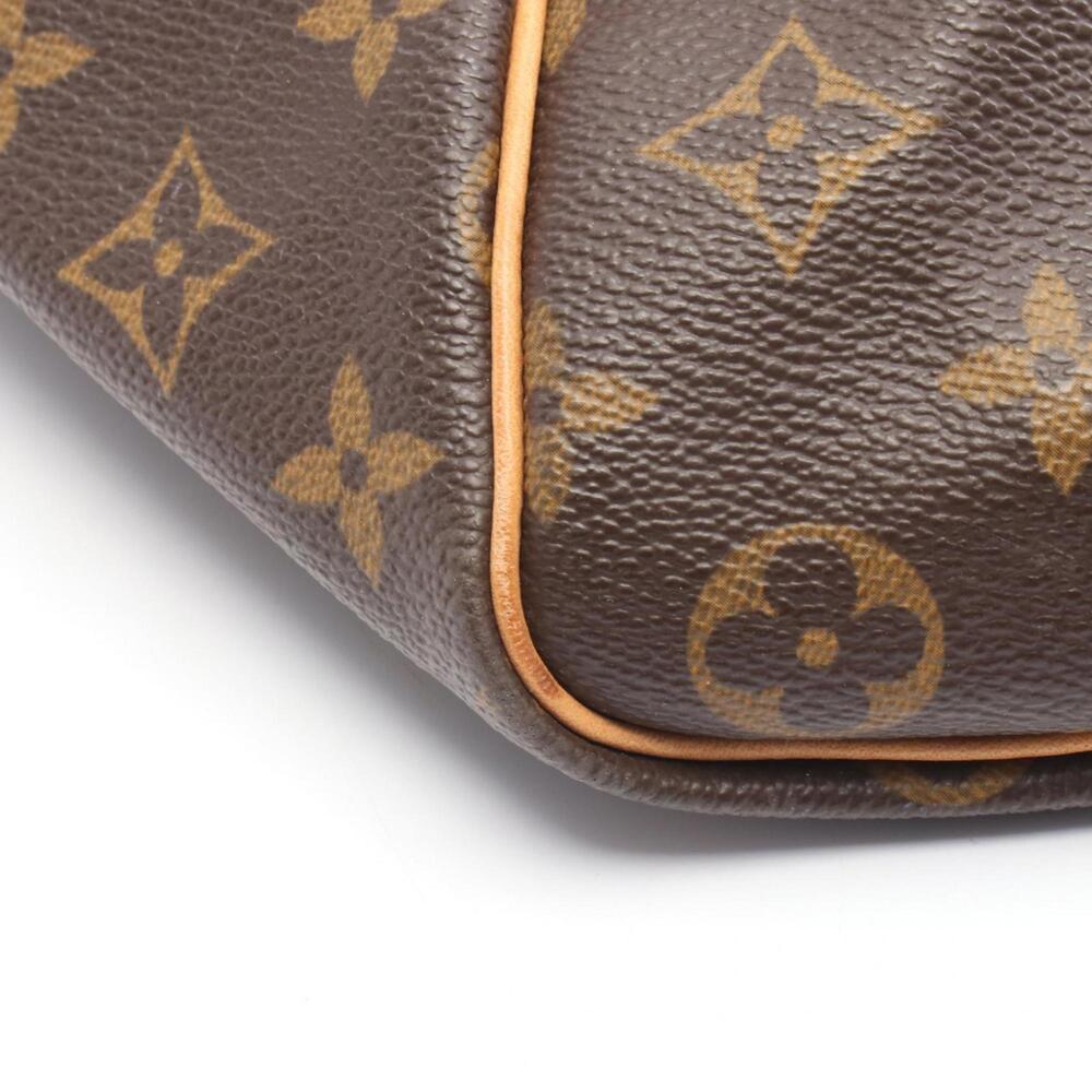 LOUIS VUITTON Authentic Brown Monogram Leather Keepall 45 Boston Bag - Picture 7 of 10